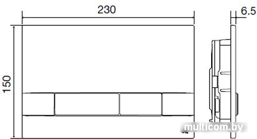 OLI Narrow OliPure 148303 (черный soft-touch)