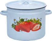 Кастрюля Лысьвенские эмали Сочная клубника С-1621/4Рб