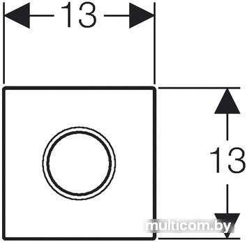 Geberit Sigma 01 Hytronic 116.021.21.5 (глянцевый хром)