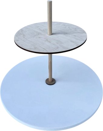 Подставка для торта ОМурМебель Двухъярусное (1см)