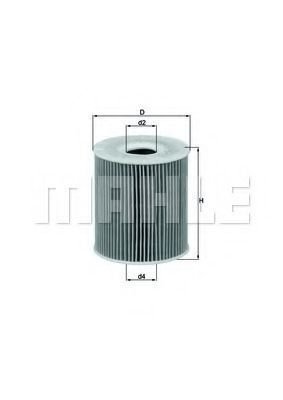 Масляный фильтр Mahle Knecht OX156D1