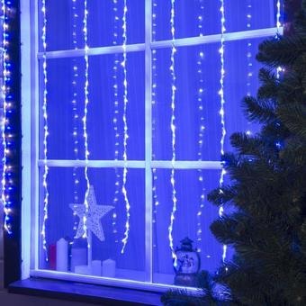 Световой дождь Luazon Водопад 400 LED 2х1.5 м (синий) 1080185