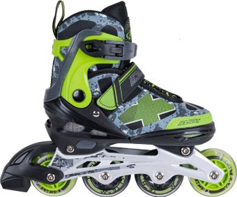 Роликовые коньки Tech Team Azart (р-р 30-33, зеленый)