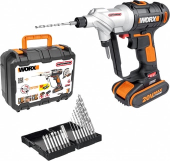 Шуруповерт Worx WX176.2 (с 1-им АКБ, кейс)