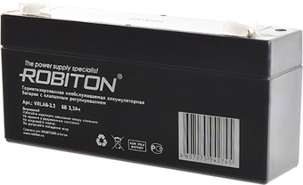 Аккумулятор для ИБП Robiton VRLA6-3.3 (6В/3.3 Ач)