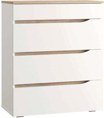 Комод Mobi Муссон 13.97 (белый шагрень/дуб эндгрейн элегантный)