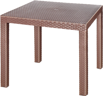 Стол Эльфпласт Rodos квадратный (коричневый)