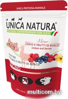 Лакомство для собак Unica Natura Mono Ossicino Adult Mini с олениной и дикими ягодами 300 г