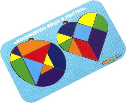 Мозаика/пазл WoodLand Toys Колумбово яйцо и листик 083310