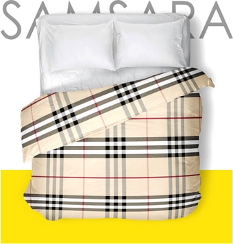 Постельное белье Samsara Burberry 147По-12 153x215 (1.5-спальный)