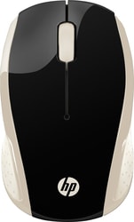Мышь HP 200 (черный/золотистый)