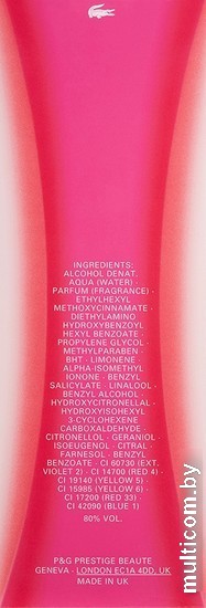 Lacoste Touch of Pink EdT (90 мл)