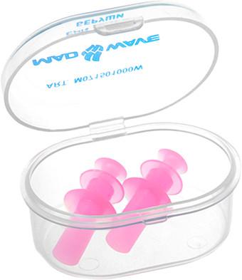 Беруши для плавания Mad Wave Плунжерные (розовый)