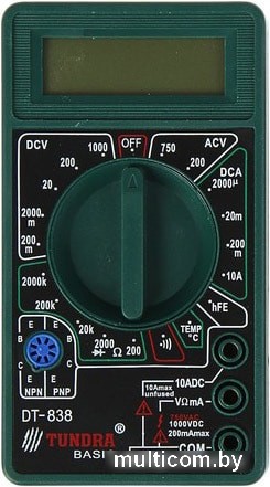 Мультиметр Tundra DT-838