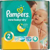 Подгузники Pampers New Baby-Dry 2 Mini (27 шт)