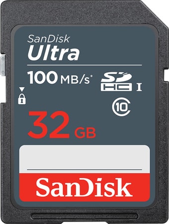 Карта памяти SanDisk Ultra SDHC SDSDUNR-032G-GN3IN 32GB