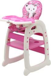 Стульчик для кормления Polini Kids 460 (розовый)