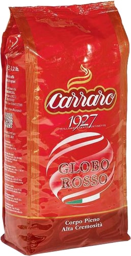 Кофе Carraro Globo Rosso в зернах 1 кг