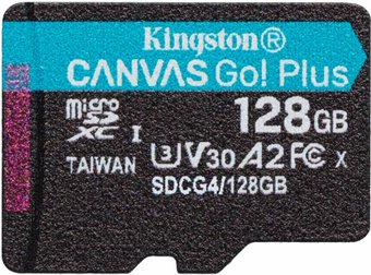 Карта памяти Kingston Canvas Go! microSDXC 128GB SDCG4/128GBSP
