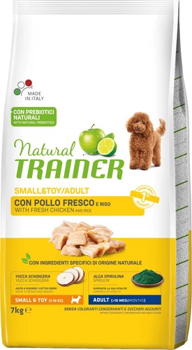 Сухой корм для собак Trainer Natural Adult Mini with Chicken and Rice (для взрослых мелких пород с курицей, рисом) 7 кг