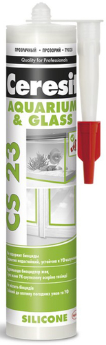 Герметик Ceresit Glass CS 23 для стекла (280 мл, прозрачный)