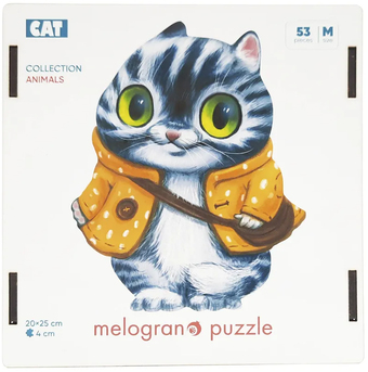 Пазл Melograno Кот в курточке MPZCAN25-M (53 эл)