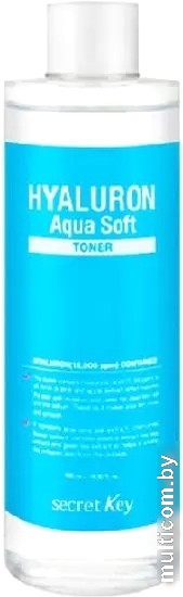 Secret Key Тоник для лица Hyaluron Aqua Soft Toner увлажняющий (500 мл)