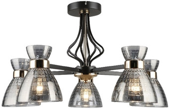 Люстра средней высоты Mirastyle SX-N-5694/5 COFFEE+FGD