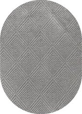 Ковер для жилой комнаты Linea Hali Gabardine K5052-GREY-OVAL (1.5x2.3)