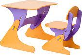 Детский стол Столики Детям Буслик Б-ФО (фиолетовый/оранжевый)