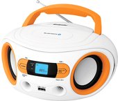 Портативная аудиосистема BBK BS15BT (белый/оранжевый)