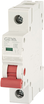Выключатель нагрузки GEYA 1P 32А 12кА GYH81P32