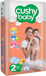 Подгузники Cushy Baby Mini 3-6 кг (80 шт)
