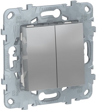 Выключатель перекрестный Schneider Electric NU521530 (Алюминий)