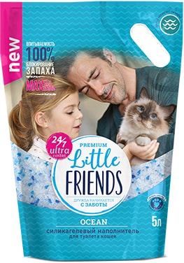 Наполнитель для туалета Little Friends Ocean 5 л