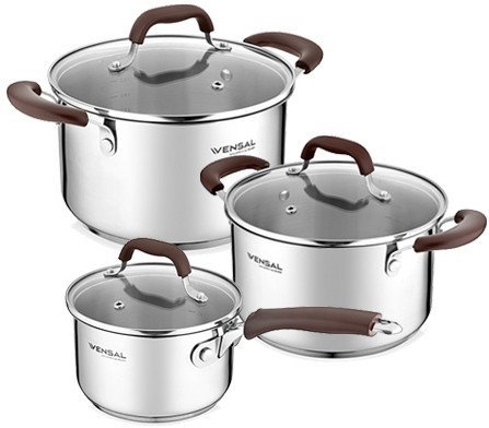 Набор кастрюль Vensal Coquet VS1508