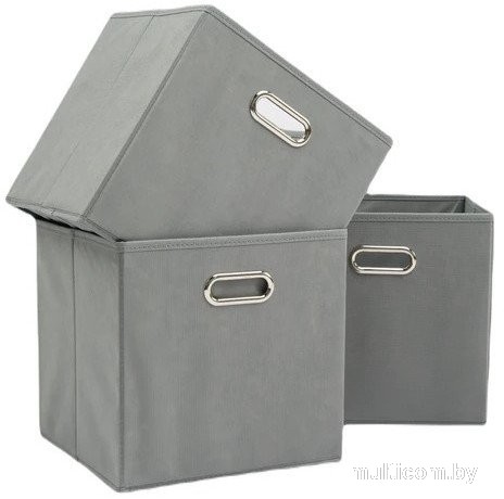 Набор коробок для хранения Home One 385555 (3шт, серый)