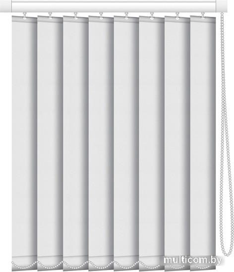 Жалюзи вертикальные АС МАРТ Плейн блэкаут 0225 140x270 (белый)