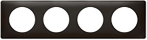 Рамка Legrand Celiane 4 поста (карбон)