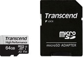 Карта памяти Transcend microSDXC 330S 64GB (с адаптером)