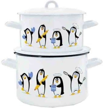 Набор кастрюль Эстет Пингвины ЭТ-72339