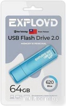 USB Flash Exployd 620 64GB (синий)