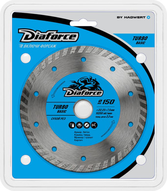 Отрезной диск алмазный Diaforce Turbo Basic 511150