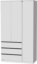 Шкаф распашной Mebelain Варма Stor 123 (белый)