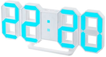 Радиочасы Perfeo Luminous PF-663 (белый/синий)