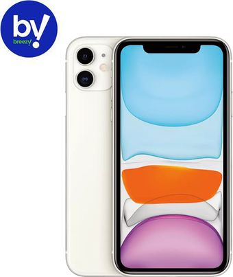 Смартфон Apple iPhone 11 64GB Воcстановленный by Breezy, грейд B (белый)