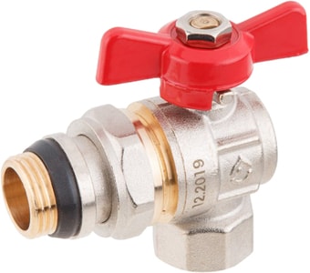 Запорная арматура AV Engineering Шаровой кран угловой бабочка НР-ВН 1" AVE095001E