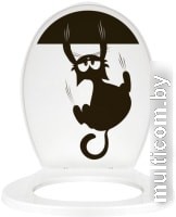 Сиденье для унитаза Bisk Iris Foto Кот 07992