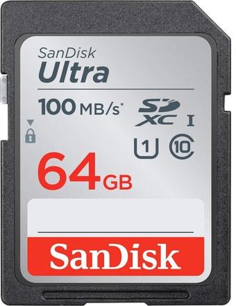 Карта памяти SanDisk Ultra SDXC SDSDUNR-064G-GN6IN 64GB