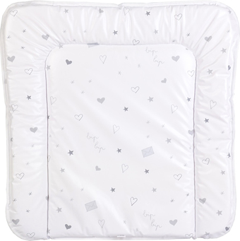 Матрас для пеленания Polini Kids French Teddy 65x65 0002430-24 (белый/серый)